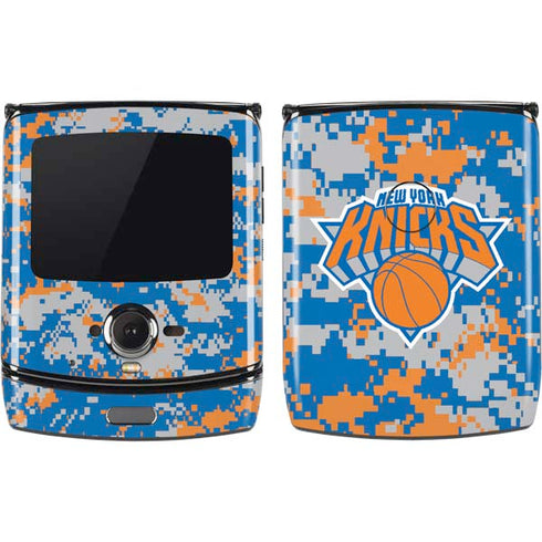 NBA New York Knicks Digi Camo Motorola RAZR Skin