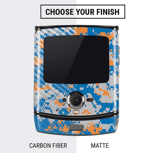 NBA New York Knicks Digi Camo Motorola RAZR Skin