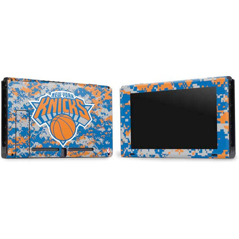 NBA New York Knicks Digi Camo Nintendo Switch Bundle Skin