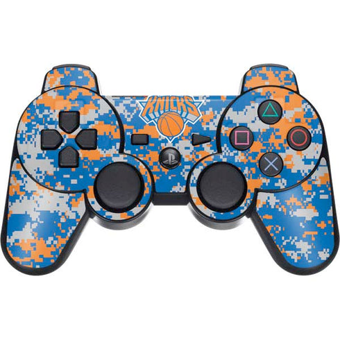 NBA New York Knicks Digi Camo PS3 Dual Shock wireless controller Skin