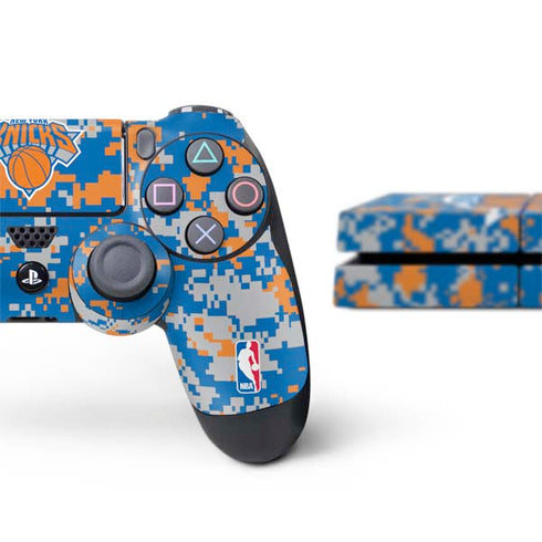 NBA New York Knicks Digi Camo PS4 Console and Controller Bundle Skin