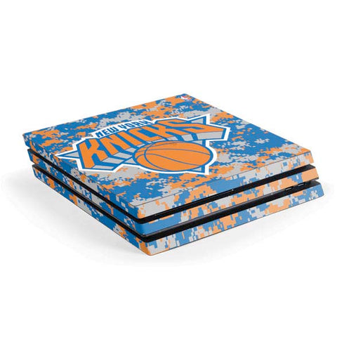 NBA New York Knicks Digi Camo PS4 Pro Console Skin