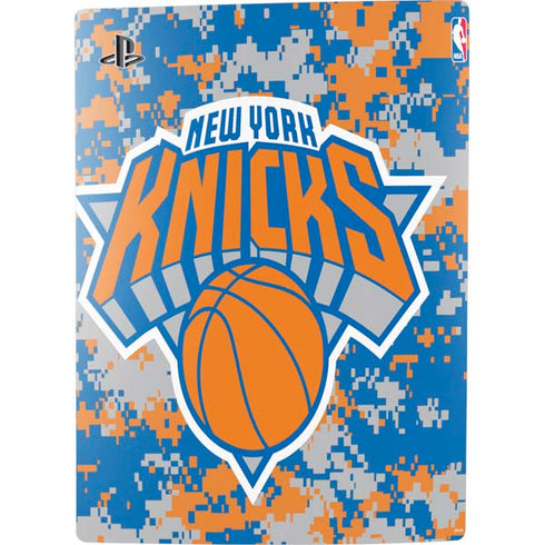 NBA New York Knicks Digi Camo PS5 Console Skin