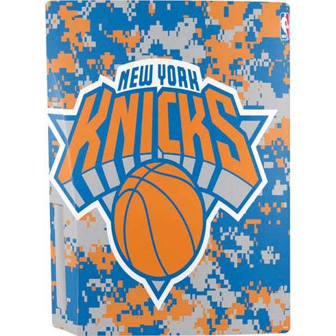 NBA New York Knicks Digi Camo PS5 Console Skin