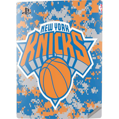 NBA New York Knicks Digi Camo PS5 Digital Edition Console Skin