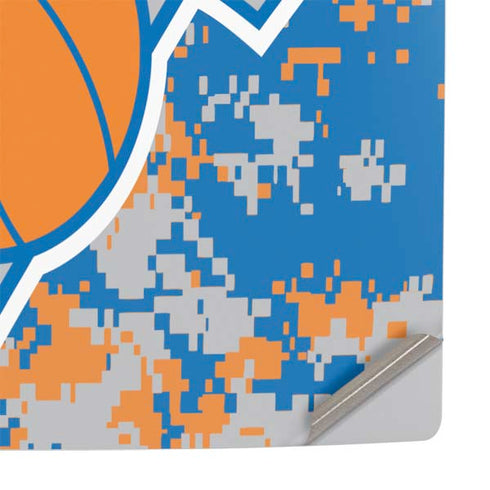 NBA New York Knicks Digi Camo PS5 Slim Digital Edition Console Skin