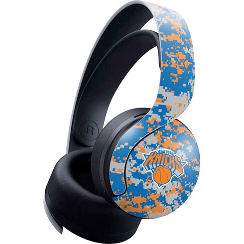 NBA New York Knicks Digi Camo PULSE 3D Wireless Headset for PS5 Skin