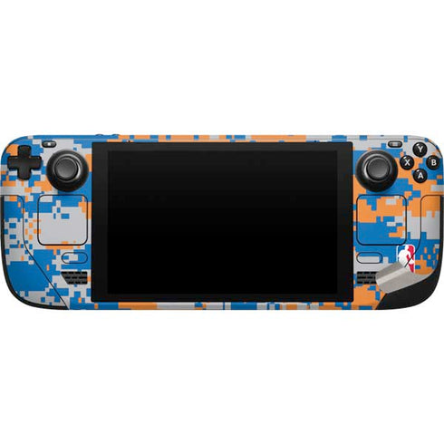 NBA New York Knicks Digi Camo Steam Deck Handheld Gaming Computer Skin