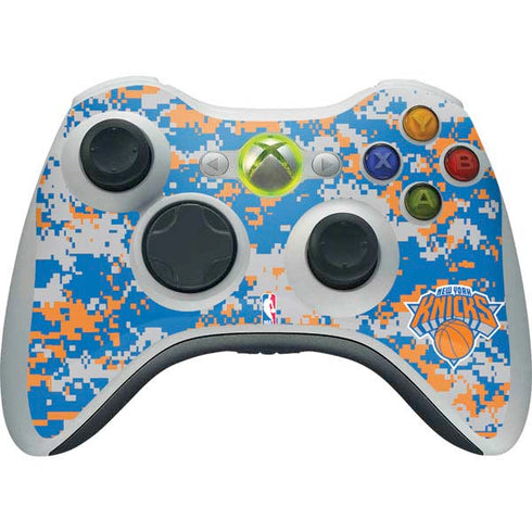 NBA New York Knicks Digi Camo Xbox 360 Wireless Controller Skin