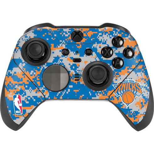 NBA New York Knicks Digi Camo Xbox Elite Wireless Controller Series 2 Skin