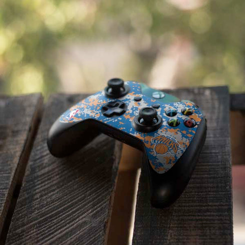 NBA New York Knicks Digi Camo Xbox One Controller Skin