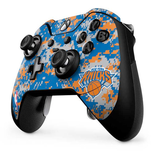 NBA New York Knicks Digi Camo Xbox One Elite Controller Skin