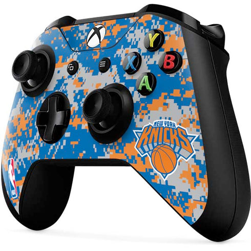 NBA New York Knicks Digi Camo Xbox One X Controller Skin