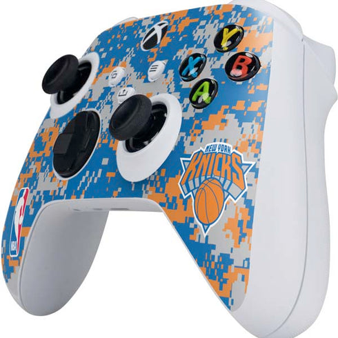 NBA New York Knicks Digi Camo Xbox Series S Controller Skin