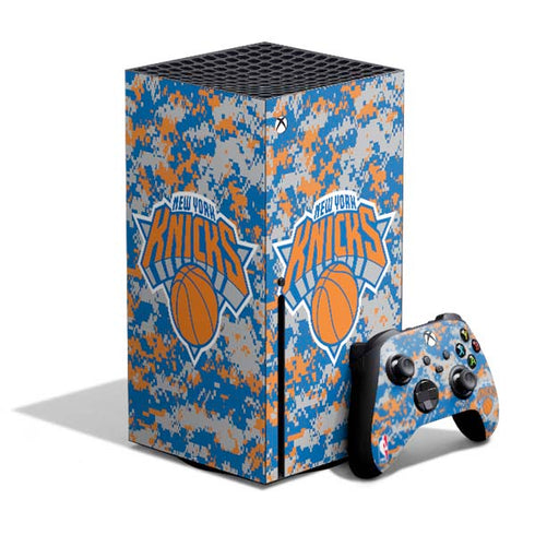NBA New York Knicks Digi Camo Xbox Series X Bundle Skin