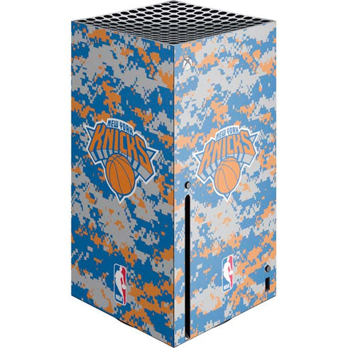 NBA New York Knicks Digi Camo Xbox Series X Console Skin