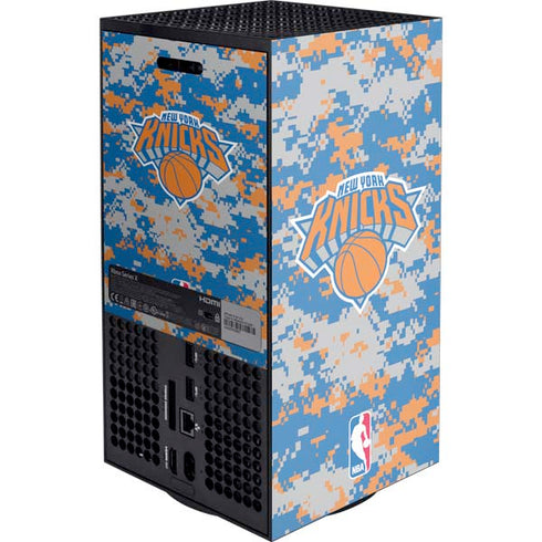 NBA New York Knicks Digi Camo Xbox Series X Console Skin