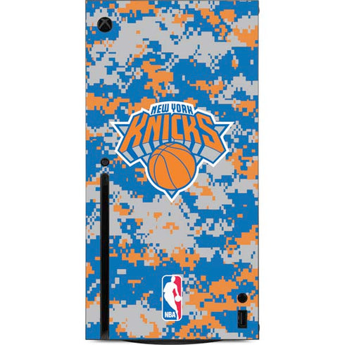 NBA New York Knicks Digi Camo Xbox Series X Console Skin