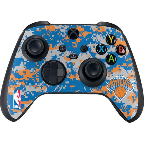 NBA New York Knicks Digi Camo Xbox Series X Controller Skin