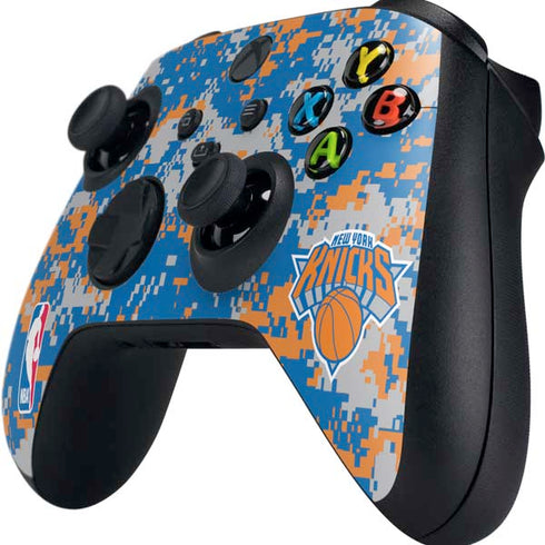 NBA New York Knicks Digi Camo Xbox Series X Controller Skin