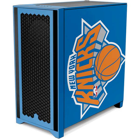 NBA New York Knicks Large Logo Corsair 4000D Tempered Glass Mid-Tower ATX Case Skin