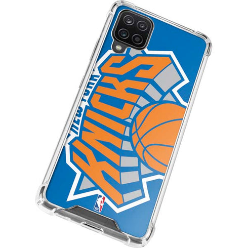 NBA New York Knicks Large Logo Galaxy A12 Clear Case