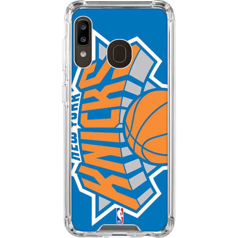 NBA New York Knicks Large Logo Galaxy A30 Clear Case