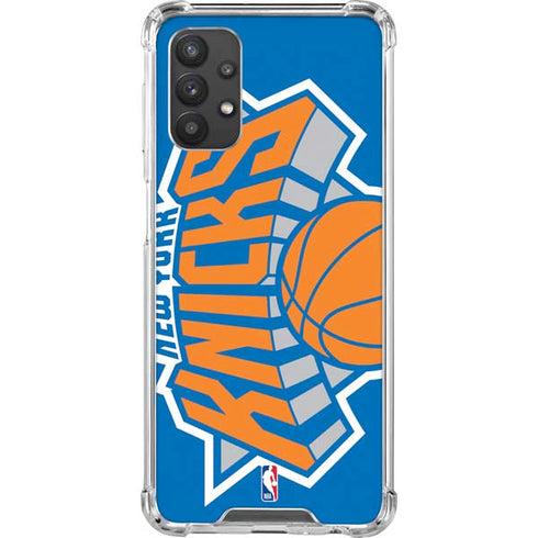 NBA New York Knicks Large Logo Galaxy A32 5G Clear Case