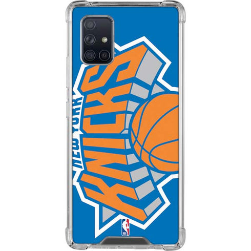 NBA New York Knicks Large Logo Galaxy A71 5G Clear Case