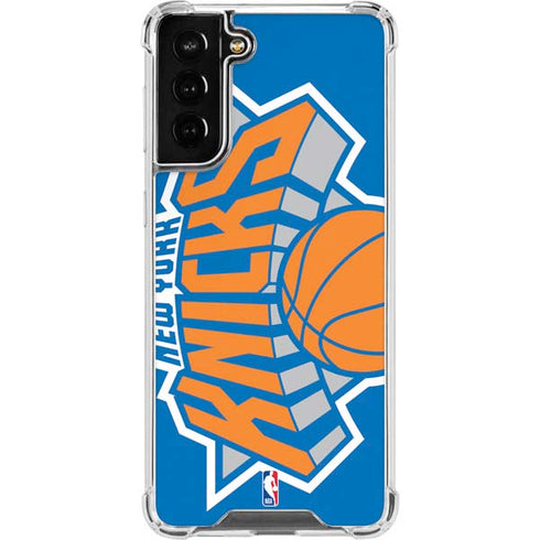 NBA New York Knicks Large Logo Galaxy S21 FE Clear Case