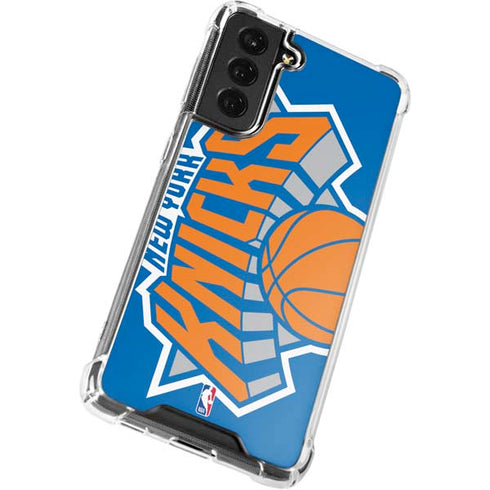 NBA New York Knicks Large Logo Galaxy S21 FE Clear Case