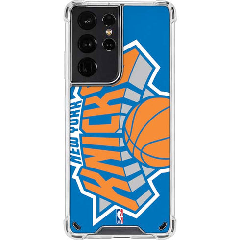 NBA New York Knicks Large Logo Galaxy S21 Ultra 5G Clear Case