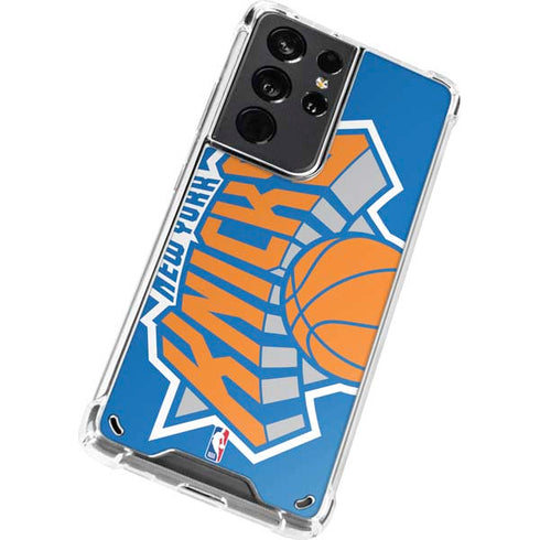 NBA New York Knicks Large Logo Galaxy S21 Ultra 5G Clear Case