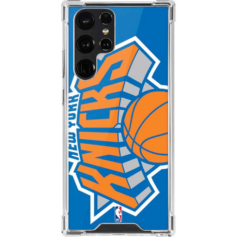 NBA New York Knicks Large Logo Galaxy S22 Ultra Clear Case