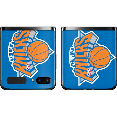 NBA New York Knicks Large Logo Galaxy Z Flip Skin