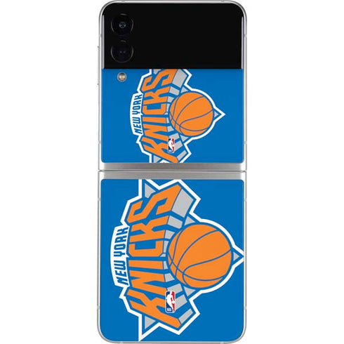 NBA New York Knicks Large Logo Galaxy Z Flip3 5G Skin