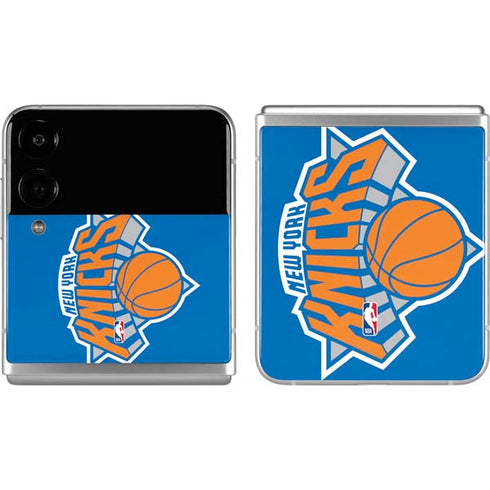 NBA New York Knicks Large Logo Galaxy Z Flip4 5G Skin