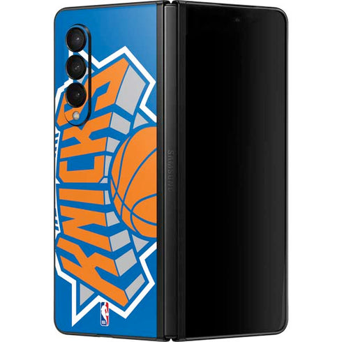 NBA New York Knicks Large Logo Galaxy Z Fold3 5G Skin
