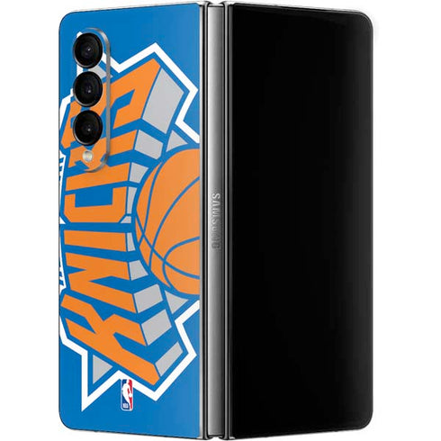 NBA New York Knicks Large Logo Galaxy Z Fold4 5G Skin