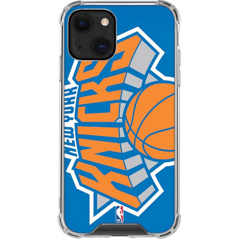 NBA New York Knicks Large Logo iPhone 13 Mini Clear Case