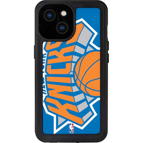 NBA New York Knicks Large Logo iPhone 13 Mini Waterproof Case