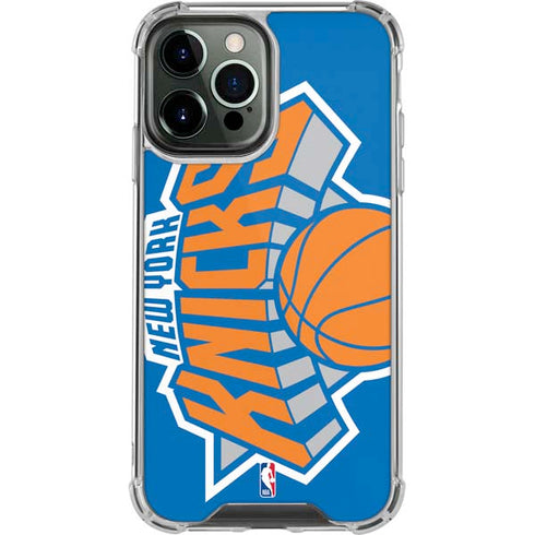 NBA New York Knicks Large Logo iPhone 13 Pro Max Clear Case