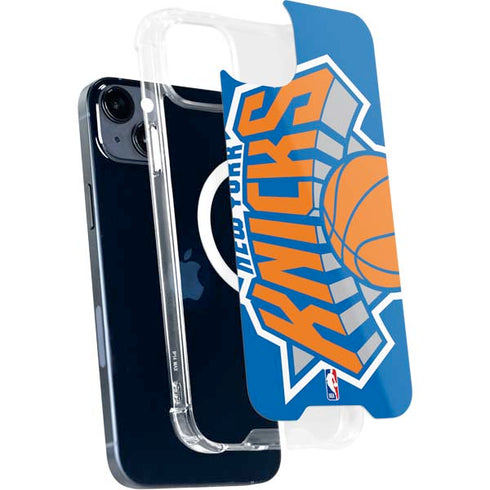 NBA New York Knicks Large Logo iPhone 15 Plus MagSafe Case