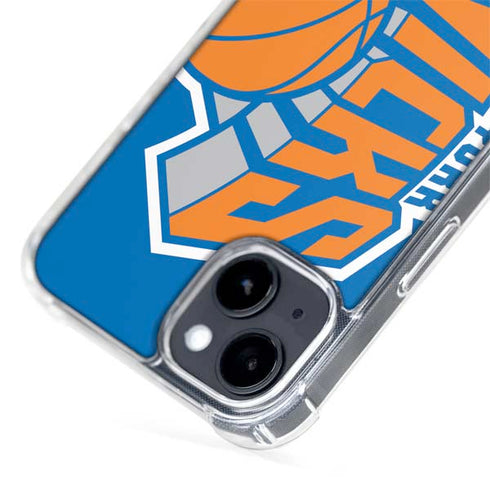 NBA New York Knicks Large Logo iPhone 15 Plus MagSafe Case