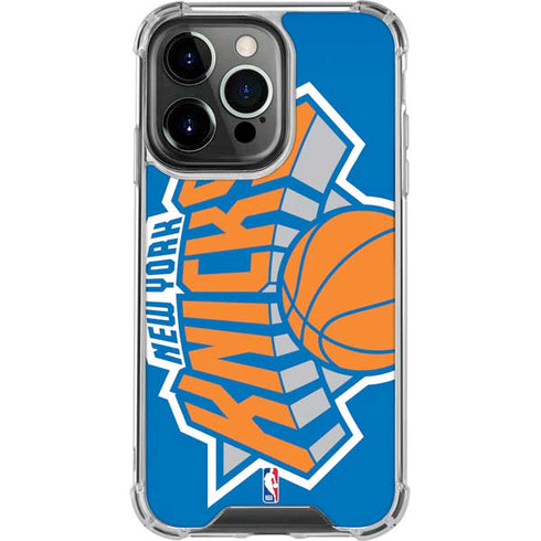 NBA New York Knicks Large Logo iPhone 15 Pro Clear Case