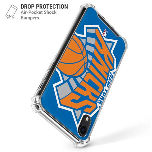 NBA New York Knicks Large Logo iPhone XR Clear Case