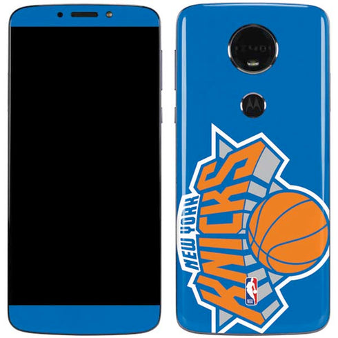 NBA New York Knicks Large Logo Moto E5 Plus Skin