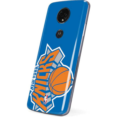 NBA New York Knicks Large Logo Moto E5 Plus Skin
