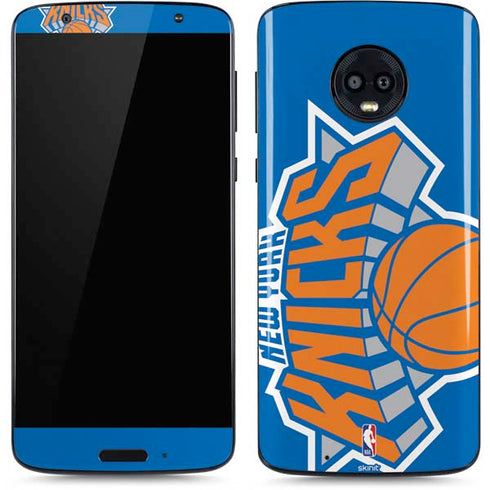 NBA New York Knicks Large Logo Moto G6 Skin