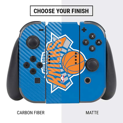 NBA New York Knicks Large Logo Nintendo Switch Bundle Skin